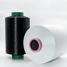 100D/96F + 40D Spandex Polyester ACY Hava Kaplı İplik